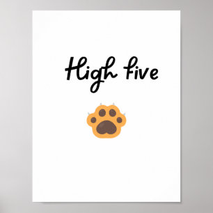 HIGH FIVE Paw Wall art