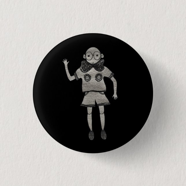 High five to everyone!  1 inch round button (Front)