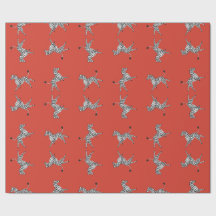 High Five Zebras in Red