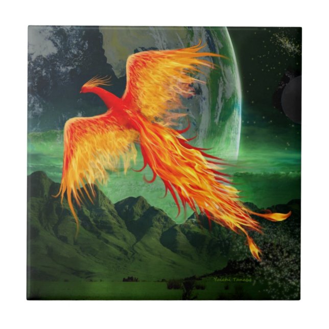 High Flying Phoenix Tile (Front)
