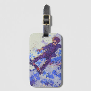 High Flying Skateboarder - Skateboarding Trickster Luggage Tag