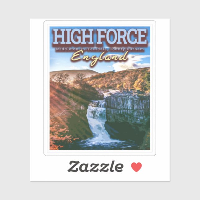 HIGH FORCE WATERFALL - DURHAM ENGLAND UK (Sheet)
