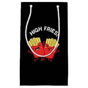 High Fries Funny Friend Pun Dark BG Small Gift Bag