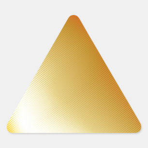High grade gold metal triangle sticker