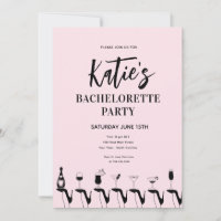 High Heel Bachelorette Party Invitation