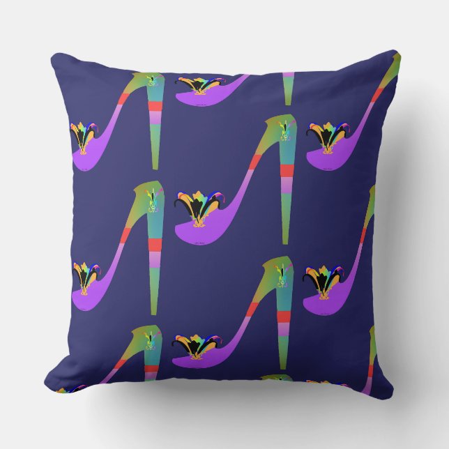 High Heel Fancy Decorative  Throw Pillow (Front)