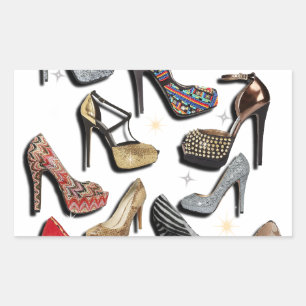 High Heel Shoe Collage Sparkle Fashion Pumps Sticker