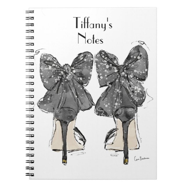 high heel shoe fashion notebook (Front)