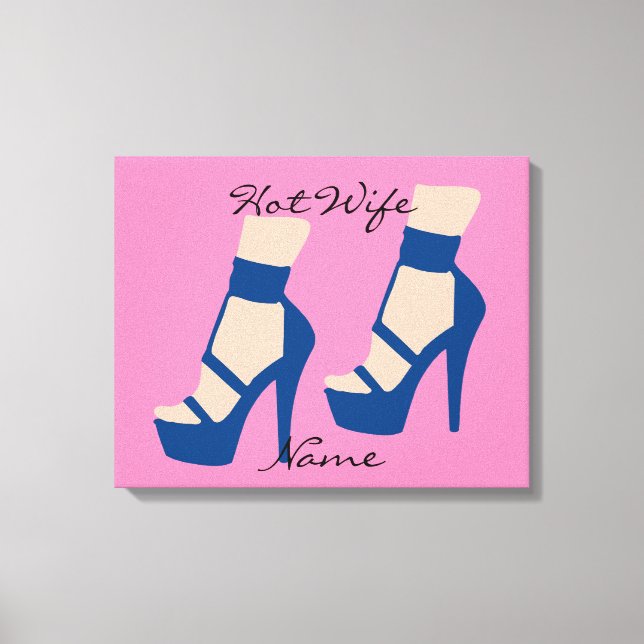 High Heel Shoe Thunder_Cove Canvas Print (Front)