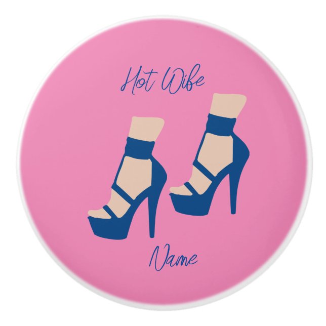 High Heel Shoe Thunder_Cove Ceramic Knob (Front)