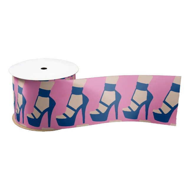 High Heel Shoe Thunder_Cove Satin Ribbon (Spool)