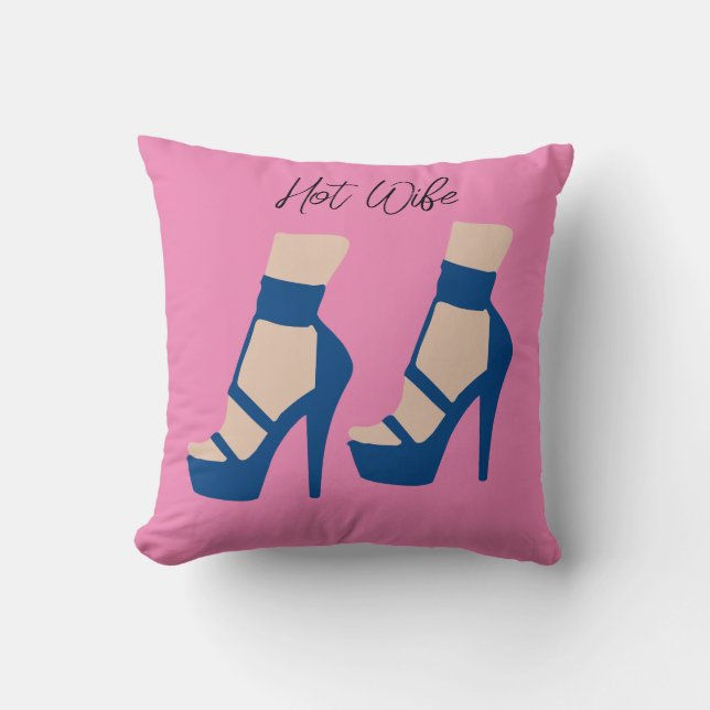 High Heel Shoe Thunder_Cove Throw Pillow (Front)
