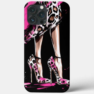 High heel shoes, Fashion illustration iPhone 13 Pro Max Case