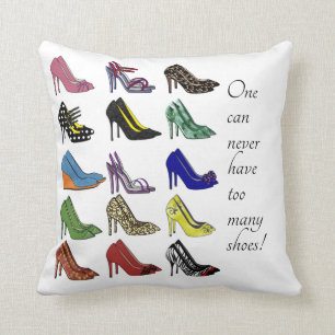 High Heel Shoes II Throw Pillow