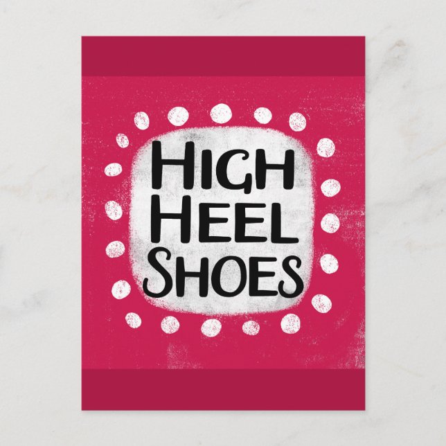 High Heel Shoes Postcard (Front)