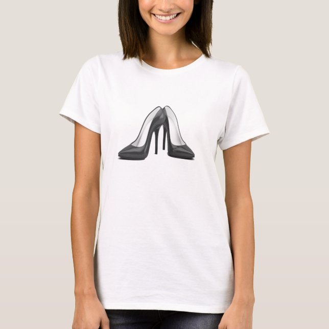 High Heel Shoes Tee in Black (Front)