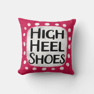 High Heel Shoes Throw Pillow