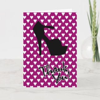 HIGH HEEL STAR - PUMP IT UP THANK YOU CARD