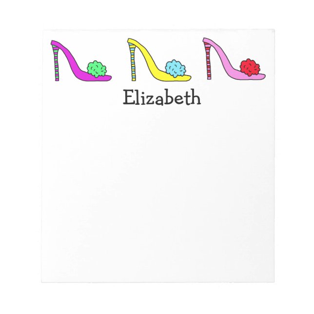 High Heel Stiletto Shoes Shoes Shoes Notepad (Front)