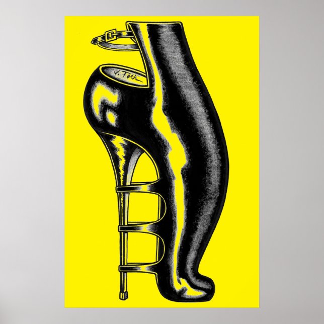 High Heeled Rubber Boot Poster (Front)