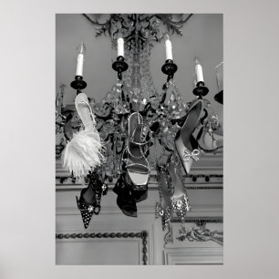 High Heels Chandelier Print, Luxury Fashion Poster