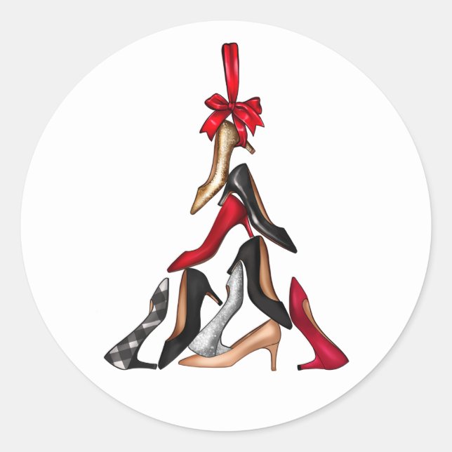 High Heels Christmas Tree Stickers (Front)