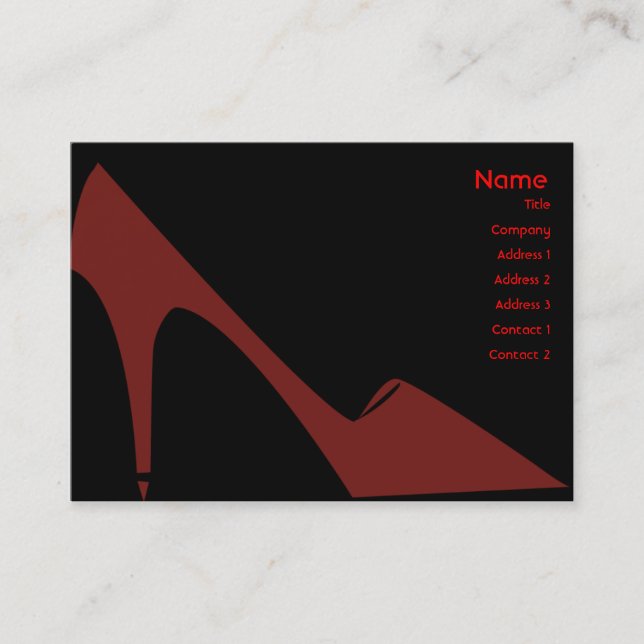 High Heels - Chubby Business Card (Front)