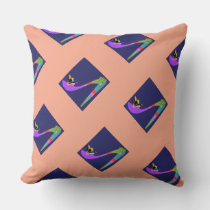 High Heels Fancy Peach Decorative Throw Pillow