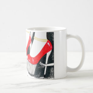 High heels in frame coffee mug