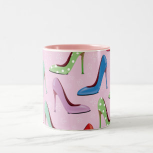 high heels Pattern Two-Tone Coffee Mug