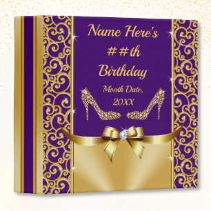 High Heels, Photo Album for Birthday, Customizable Binder