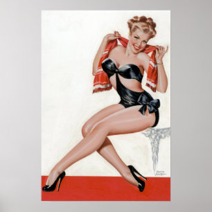 High Heels Pin Up Poster