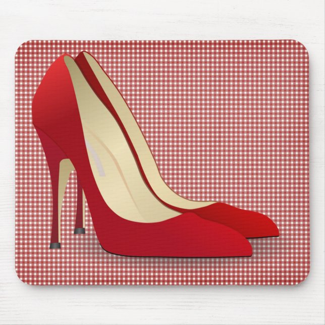 high heels red mouse pad (Front)