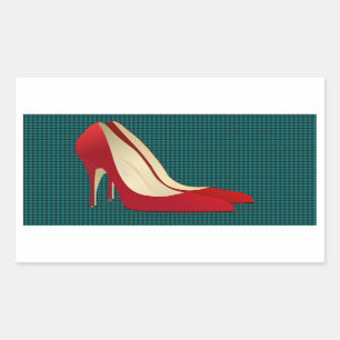 high heels red sticker