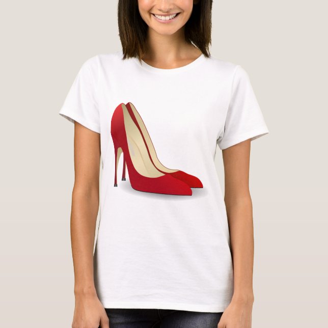 high heels red T-Shirt (Front)