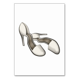 High Heels Table Number