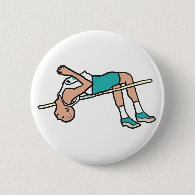 High Jump 2 Inch Round Button (Front)