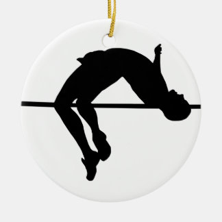 High Jump Ceramic Ornament
