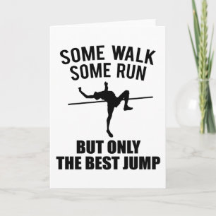 High Jump High Jumper Quote Gift Athletics Card