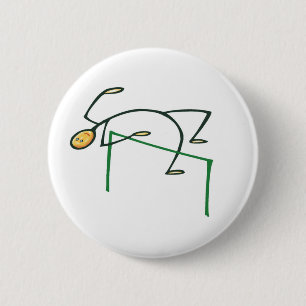 High Jump T-shirts and Gifts. 2 Inch Round Button