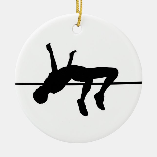 High Jump Track and Field Ornament (Front)