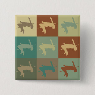 High Jumping Pop Art 2 Inch Square Button