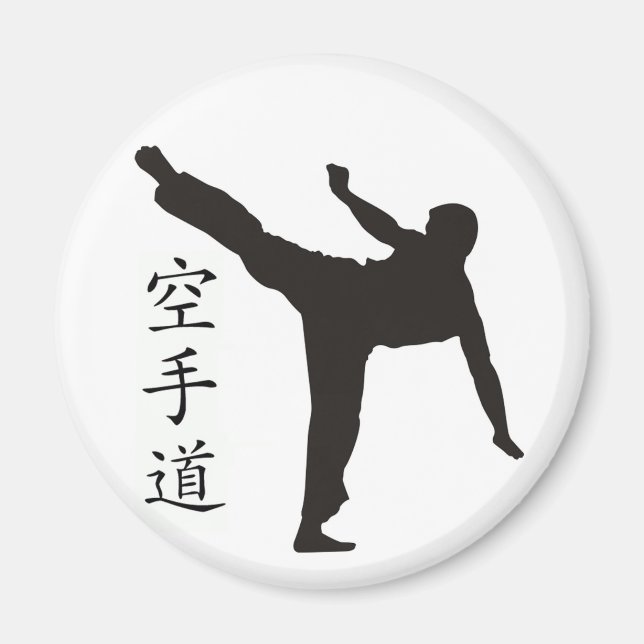 High Kick/Karate Kanji Magnet (Front)