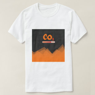 High levels of carbon dioxide pollution,colorful T-Shirt
