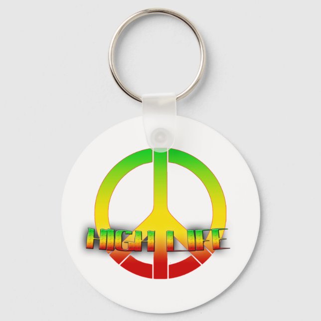 High Life Key-Chain (Rastafarian Love) Keychain (Front)