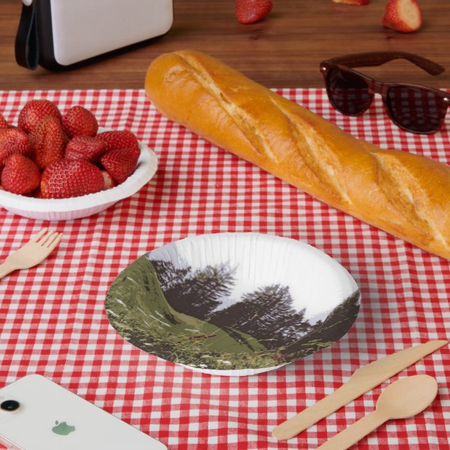 High Mountain Paradise paper bowls Plate (Picnic)