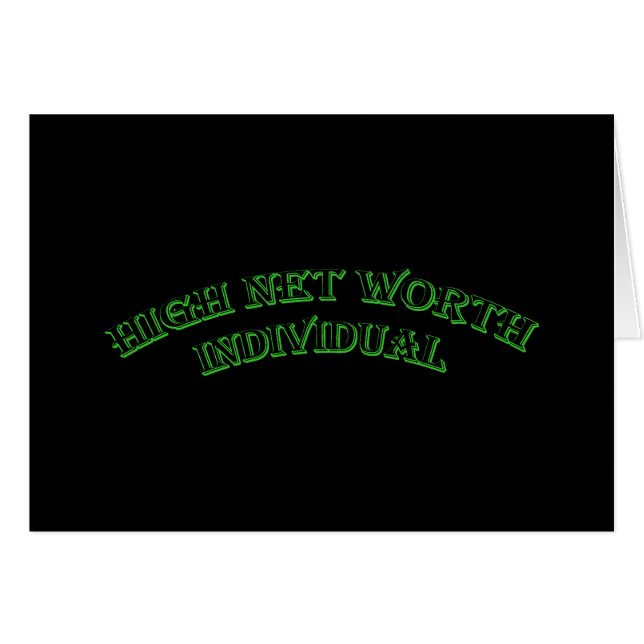High New Worth Individual (Front Horizontal)