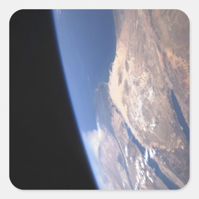 High oblique scene square sticker (Front)