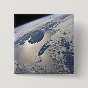 High-oblique view of the Gaspe Peninsula 2 Inch Square Button