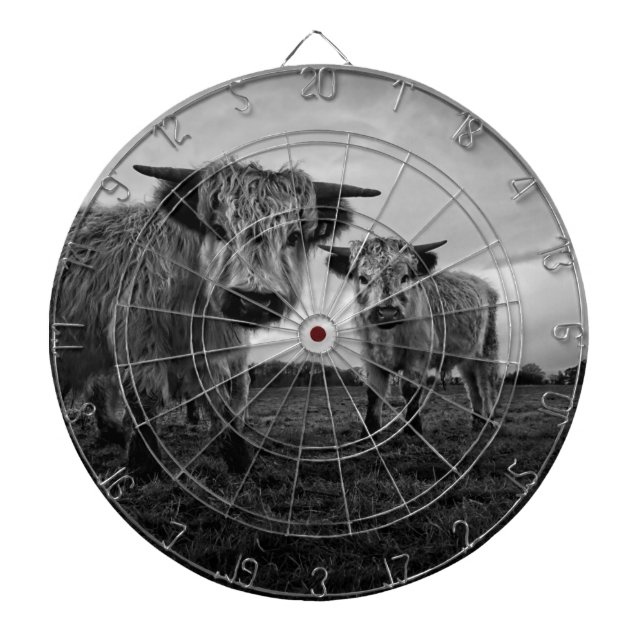 High Park Cow Mono Dartboard (Front)